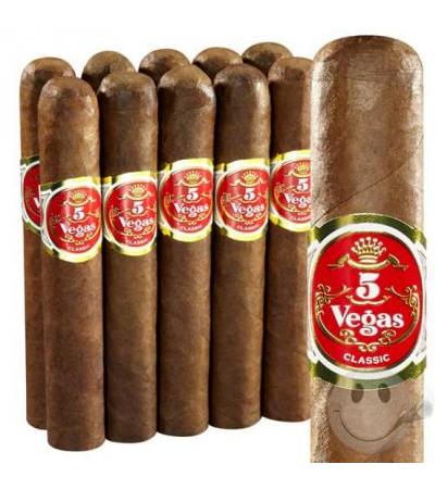 5 Vegas Classic Robusto 10-Pack Robusto (5.0"x50) Pack of 10