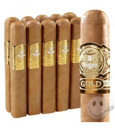 5 Vegas Gold Double Nickel Toro (5.5"x55) Pack of 10