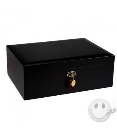 Daniel Marshall Ambiante 125 Black Humidor Daniel Marshall Ambiante Black 125 Count Humidor 125 Cigar Capacity
