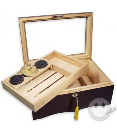 El Rey Glass Top Humidor El Rey 150 Glass Top Humidor 150 Cigar Capacity