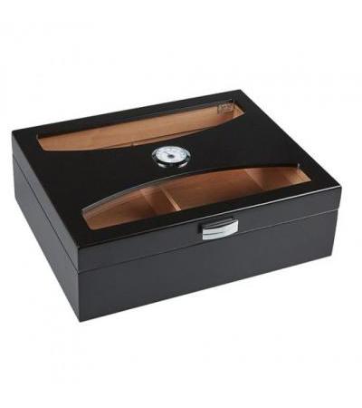 Fontaine Humidor Fontaine Ebony UV Humidor 100 Cigar Capacity