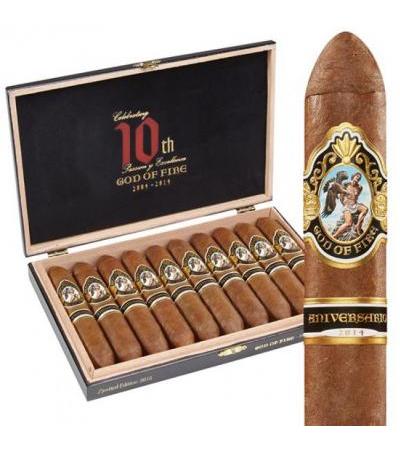 God of Fire Serie Aniversario Salomon (7.5"x54) Box of 10