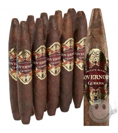 Gurkha Governor's Private Blend Double Perfecto Double Perfecto (6.0"x60) Pack of 10