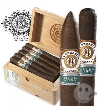 La Herencia Cubana Oscuro Fuerte Belicoso (5.0"x56) Box of 20