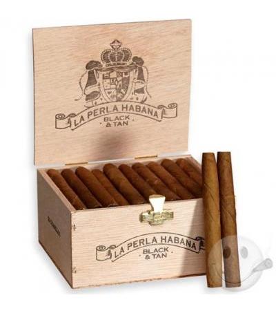 La Perla Black & Tan Cigarillos (3.1"x23) Box of 50