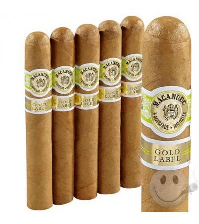 Macanudo Gold 5-Packs Churchill (7.0"x49) Pack of 5