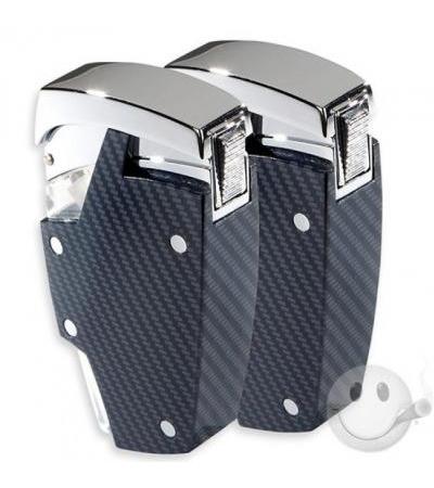 Moretti Carbon Fiber Jet Torch Lighter Moretti Carbon Fiber Jet Torch  2-Pack Cigar Accessory Sampler