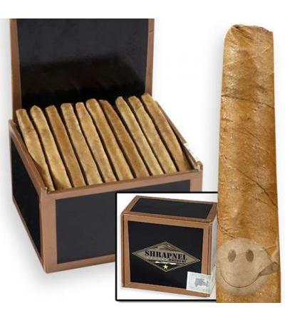 Shrapnel Natural Box of 50 Cigarillos (3.5"x28) Box of 50