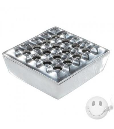 Square Grid Ashtray Square Grid Ashtray Pewter