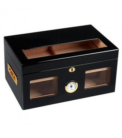 Venetian Humidor Venetian Humidor - Black 125 Cigar Capacity