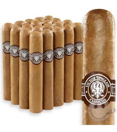 Victor Sinclair Clasicos Robusto Natural Robusto (5.0"x50) Pack of 20