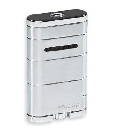 Xikar Allume Single Torch Lighter - Silver