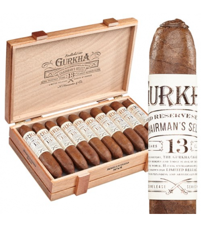 Gurkha Chairman's Select Double Robusto Perfecto (5.0"x58) Box of 20