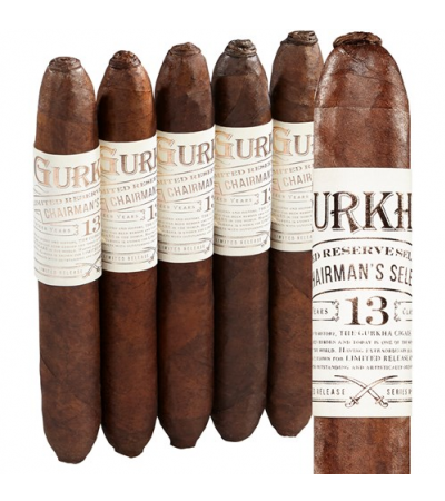 Gurkha Chairman's Select Grand Robusto Perfecto (6.0"x58) Pack of 5
